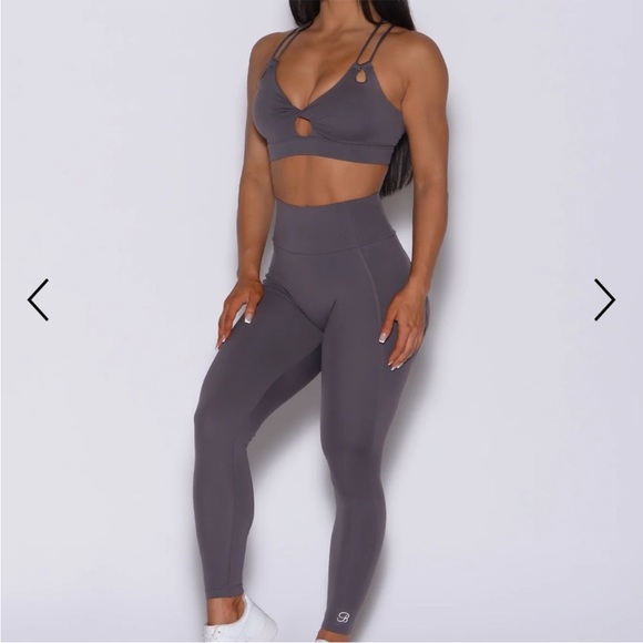 Bombshell Sportswear Gray Leggings - Picture 2 of 5